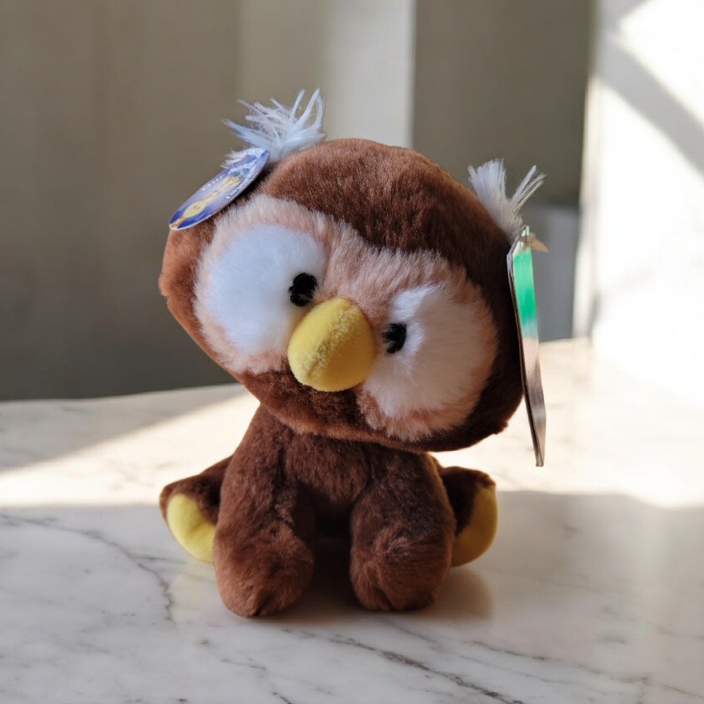 Aurora Plush Owl Wobbly Bobblies 6" Stuffed Animal - New With Tags
